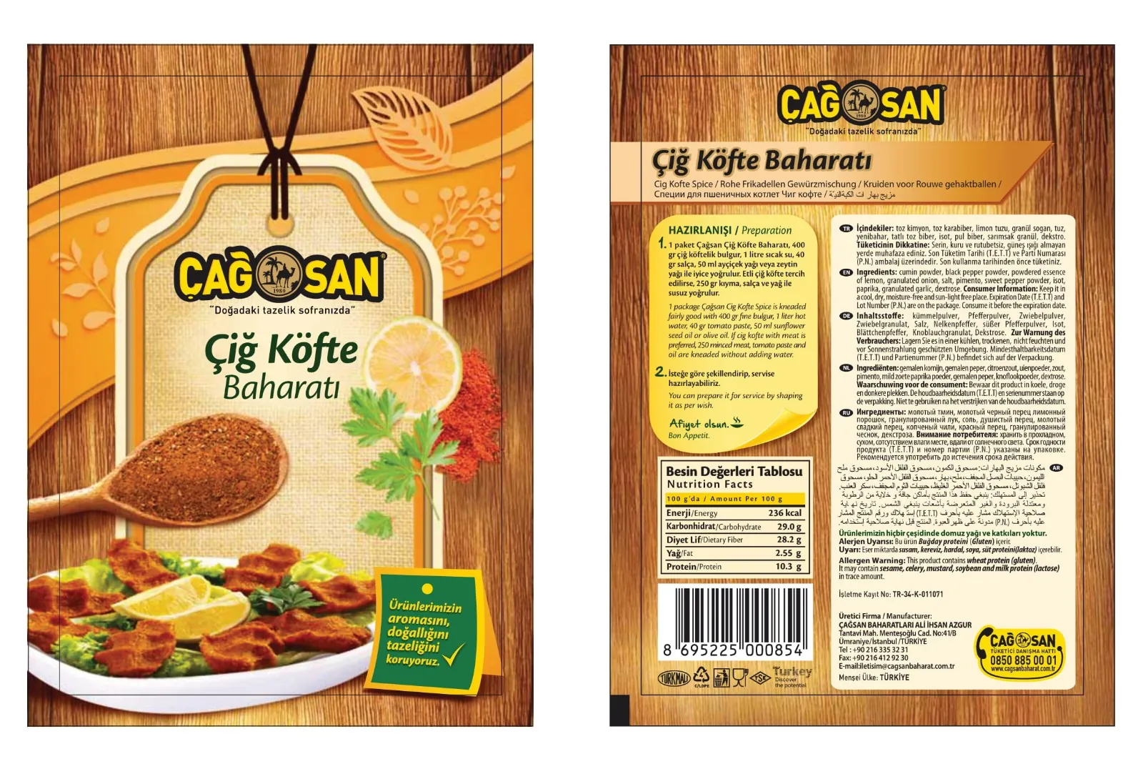 Çağsan Çiğ Köfte Baharatı