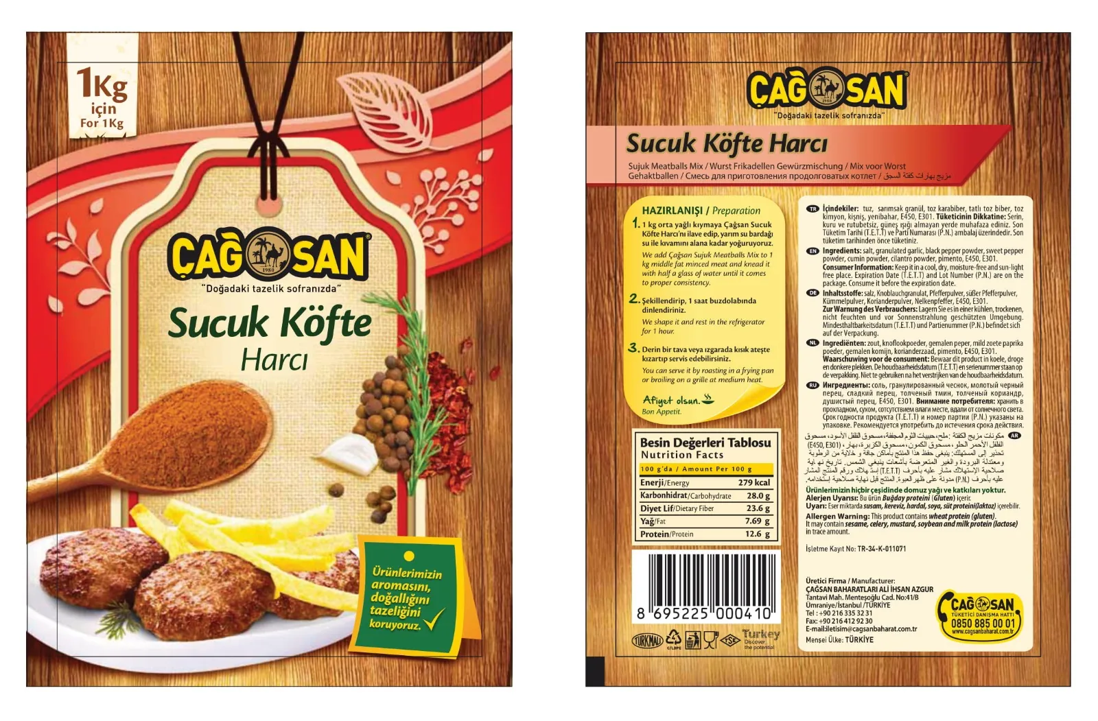 Çağsan Sucuk Köfte Harcı